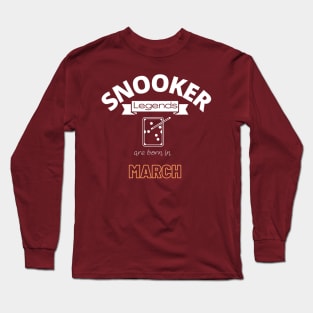 Snooker legends t-shirt special gift for her or him Long Sleeve T-Shirt